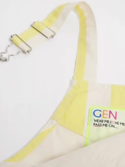 Tuinbroeken*GEN - Gestreepte shorts tuinbroek Geel