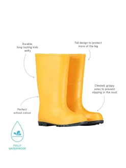 Laarzen|Laarzen|Muddy Puddles - klassieke waterdichte regenlaarzen Geel