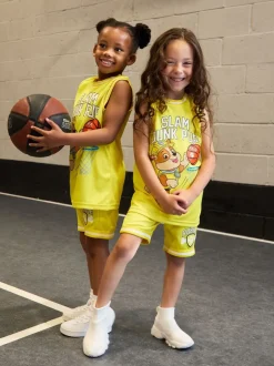 Shorts|Vanilla Underground - Paw Patrol Kids Marshall 2 Piece Basketball Set Geel