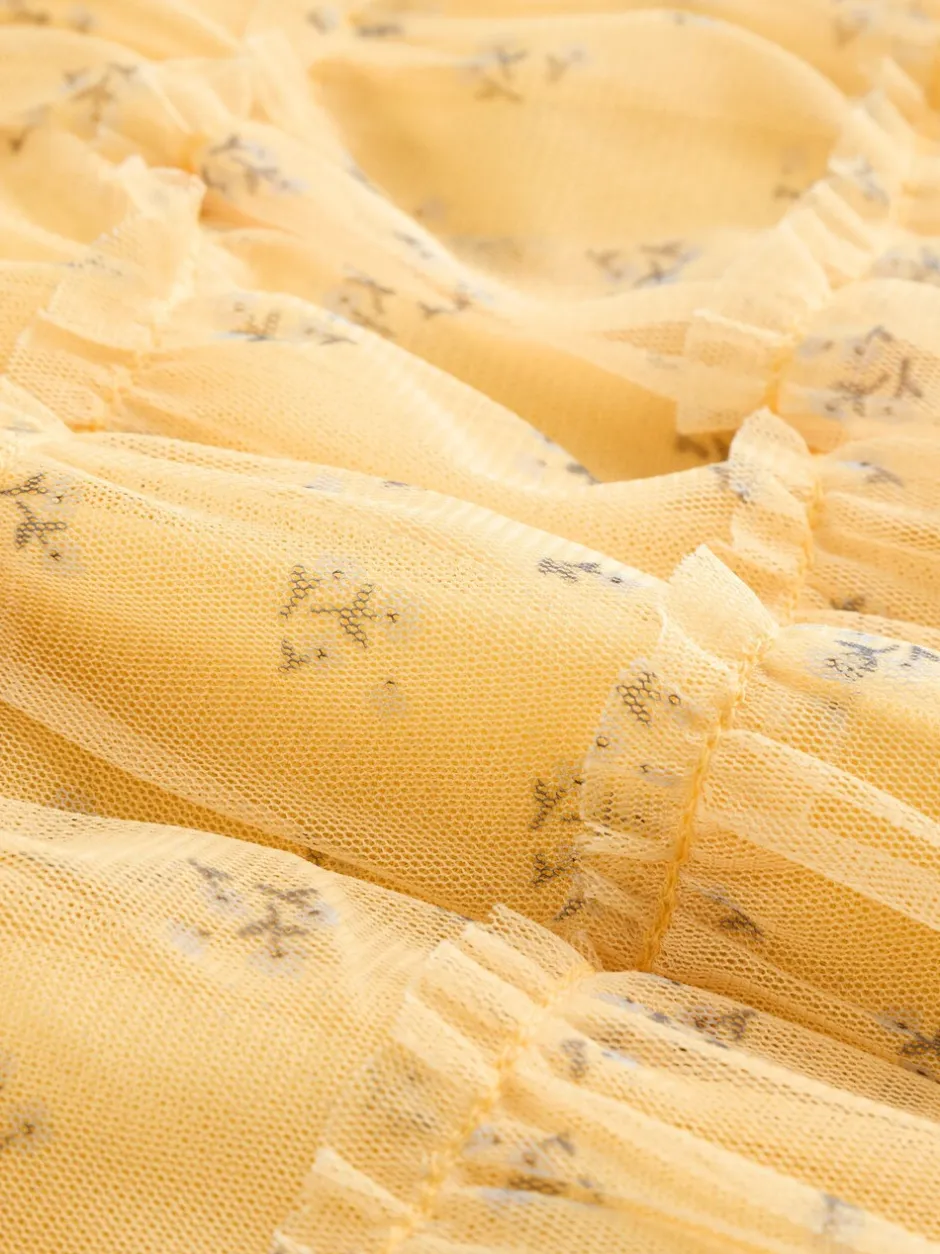 Gelegenheidskleding|Next - Baby Mesh Dress (0mths-2yrs) Geel ditsy