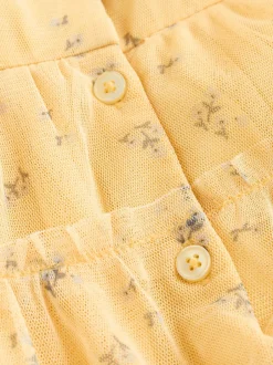 Gelegenheidskleding|Next - Baby Mesh Dress (0mths-2yrs) Geel ditsy