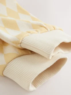 Rompertjes En Tuinbroeken|Next Geel Harlequin - Baby joggingromper (0mnd-3jr)