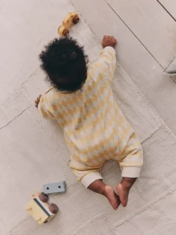 Rompertjes En Tuinbroeken|Next Geel Harlequin - Baby joggingromper (0mnd-3jr)