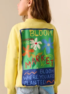 Sweaters En Hoody´S*Next - Sweatshirt (3 - 16 jr) Geel met bloem