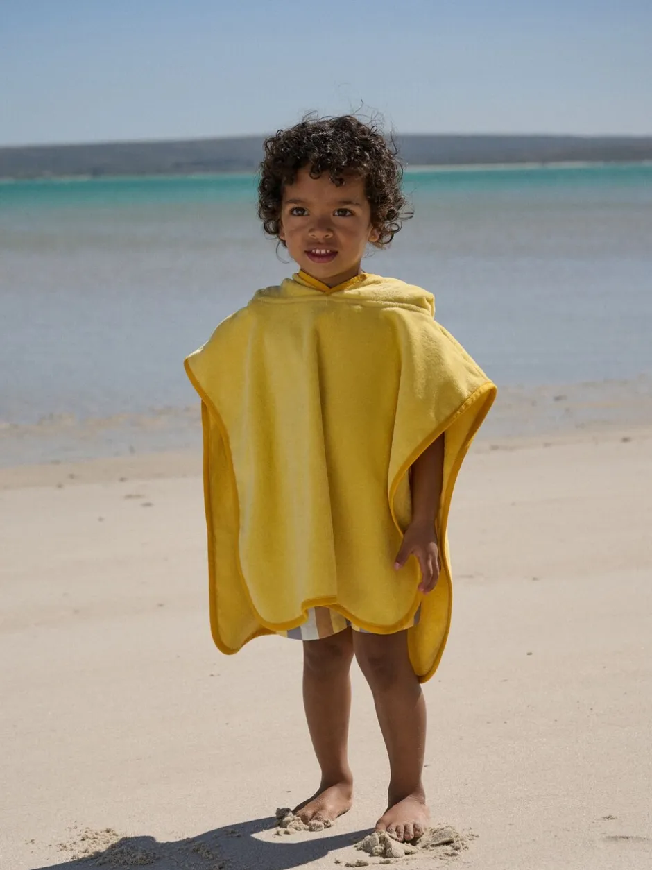 Badkleding|Badkleding*Next - Towelling Poncho (9mths-6yrs) Geel met leeuwprint