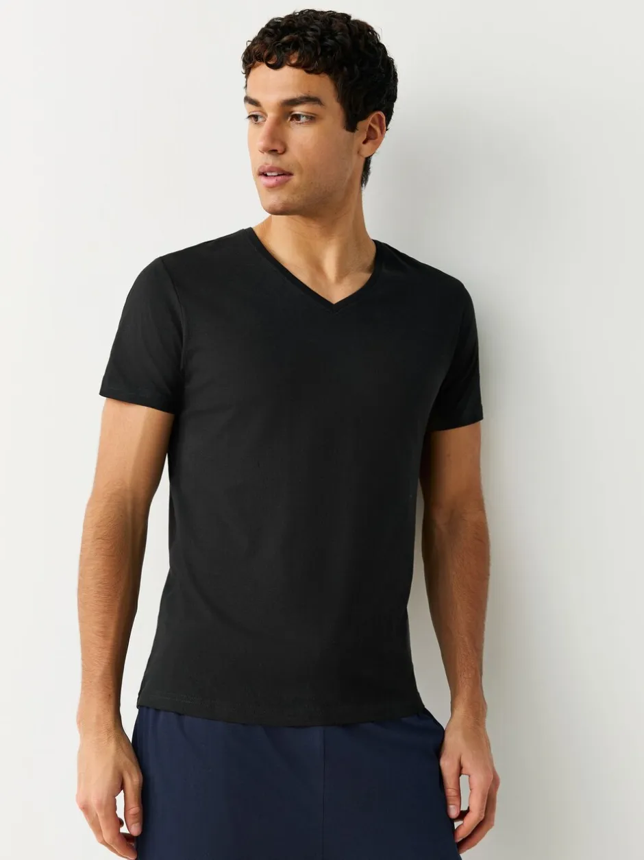 Ondergoed|Ondergoed*Next - Verpakking van 5 slim-fit 100% katoenen T-shirts met V-hals en laagjes Gemengd