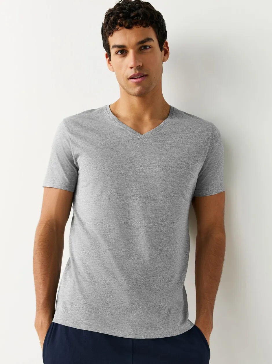 Ondergoed|Ondergoed*Next - Verpakking van 5 slim-fit 100% katoenen T-shirts met V-hals en laagjes Gemengd