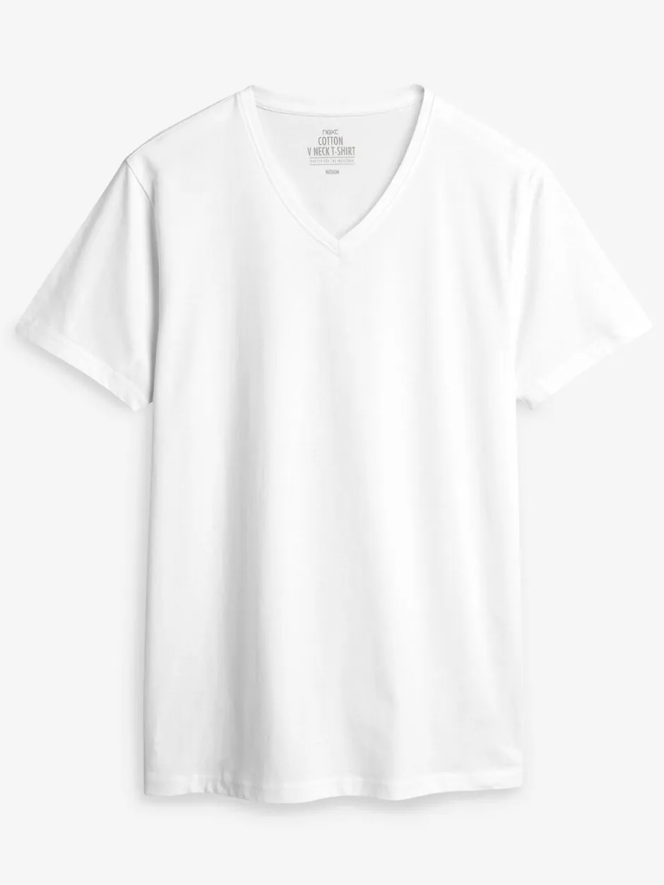 Ondergoed|Ondergoed*Next - Verpakking van 5 slim-fit 100% katoenen T-shirts met V-hals en laagjes Gemengd