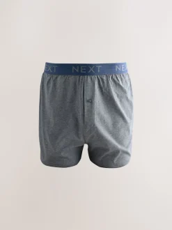 Ondergoed|Ondergoed*Next - Boxershorts met wijde pasvorm Gemêleerd blauw/grijs