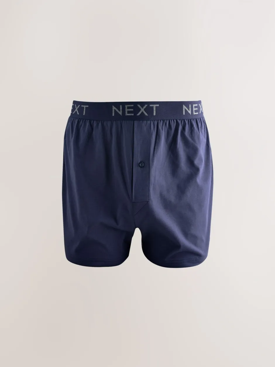 Ondergoed|Ondergoed*Next - Boxershorts met wijde pasvorm Gemêleerd blauw/grijs