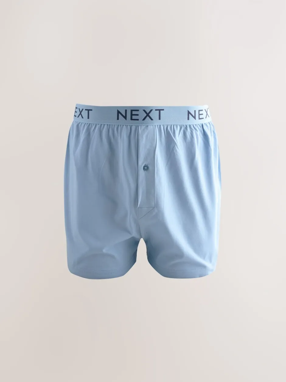Ondergoed|Ondergoed*Next - Boxershorts met wijde pasvorm Gemêleerd blauw/grijs