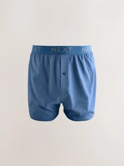 Ondergoed|Ondergoed*Next - Boxershorts met wijde pasvorm Gemêleerd blauw/grijs