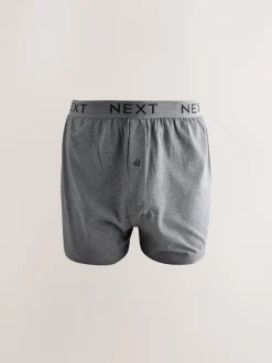 Ondergoed|Ondergoed*Next - Boxershorts met wijde pasvorm Gemêleerd blauw/grijs