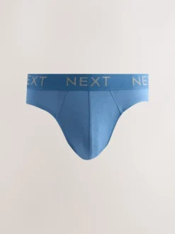 Ondergoed|Ondergoed*Next - Verpakking van 10 - Katoenrijke slips Gemêleerd blauw/grijs