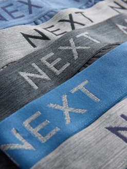 Ondergoed|Ondergoed*Next - Verpakking van 10 - Katoenrijke slips Gemêleerd blauw/grijs