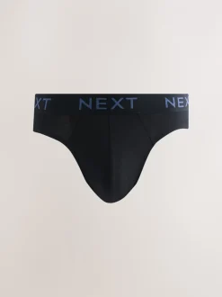 Ondergoed|Ondergoed*Next - Verpakking van 10 - Katoenrijke slips Gemêleerd blauw/grijs