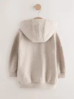 Sweaters En Hoody´S*Next Gemêleerd havermoutkleurig - Zachte hoodie met lange mouwen (3mnd-7jr)