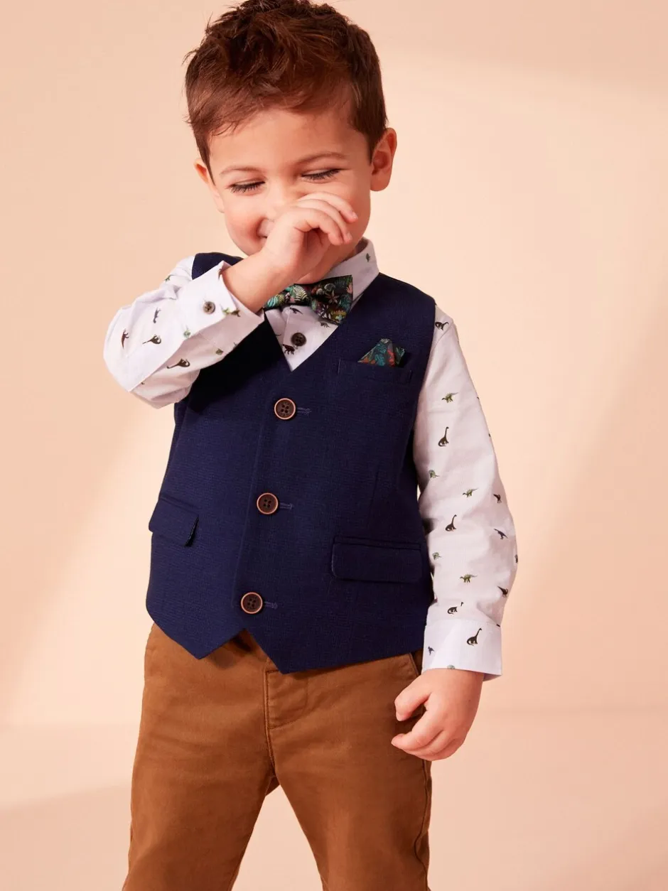 Gelegenheidskleding|Broeken En Chino's*Next Ginger bruin - Stretch Chino Broek (3mnd-7jr)