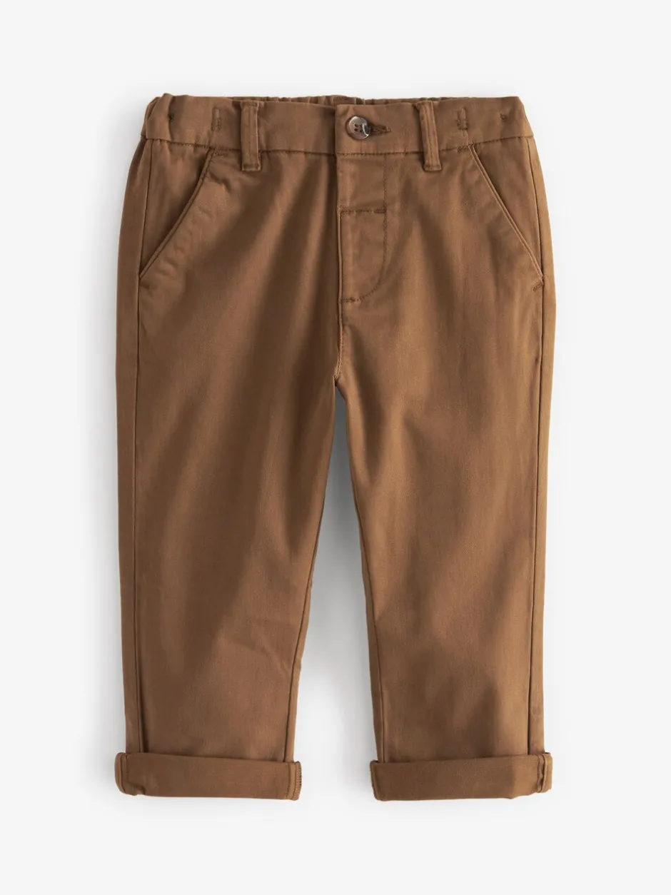 Gelegenheidskleding|Broeken En Chino's*Next Ginger bruin - Stretch Chino Broek (3mnd-7jr)