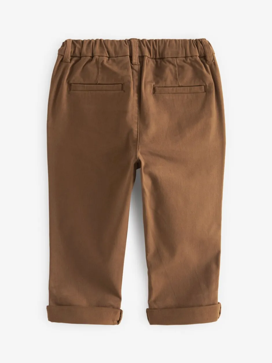Gelegenheidskleding|Broeken En Chino's*Next Ginger bruin - Stretch Chino Broek (3mnd-7jr)