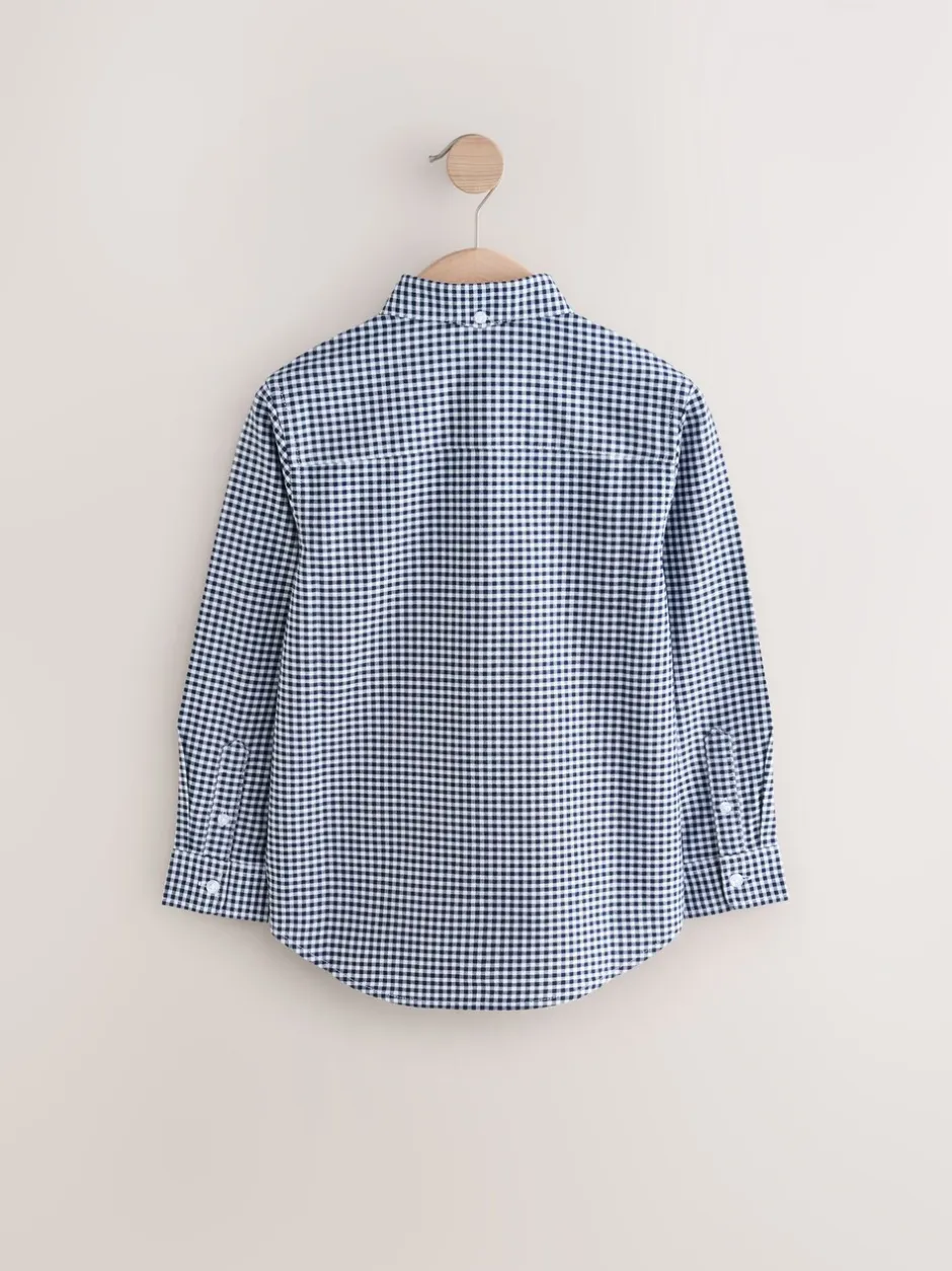 Shirts|Next Gingham-ruitjes - Oxford overhemd (3-16 jr)