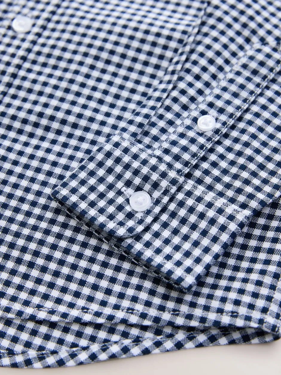 Shirts|Next Gingham-ruitjes - Oxford overhemd (3-16 jr)