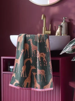 Handdoeken En Badmatten*Next Giraffeprint 100% katoenen handdoeken