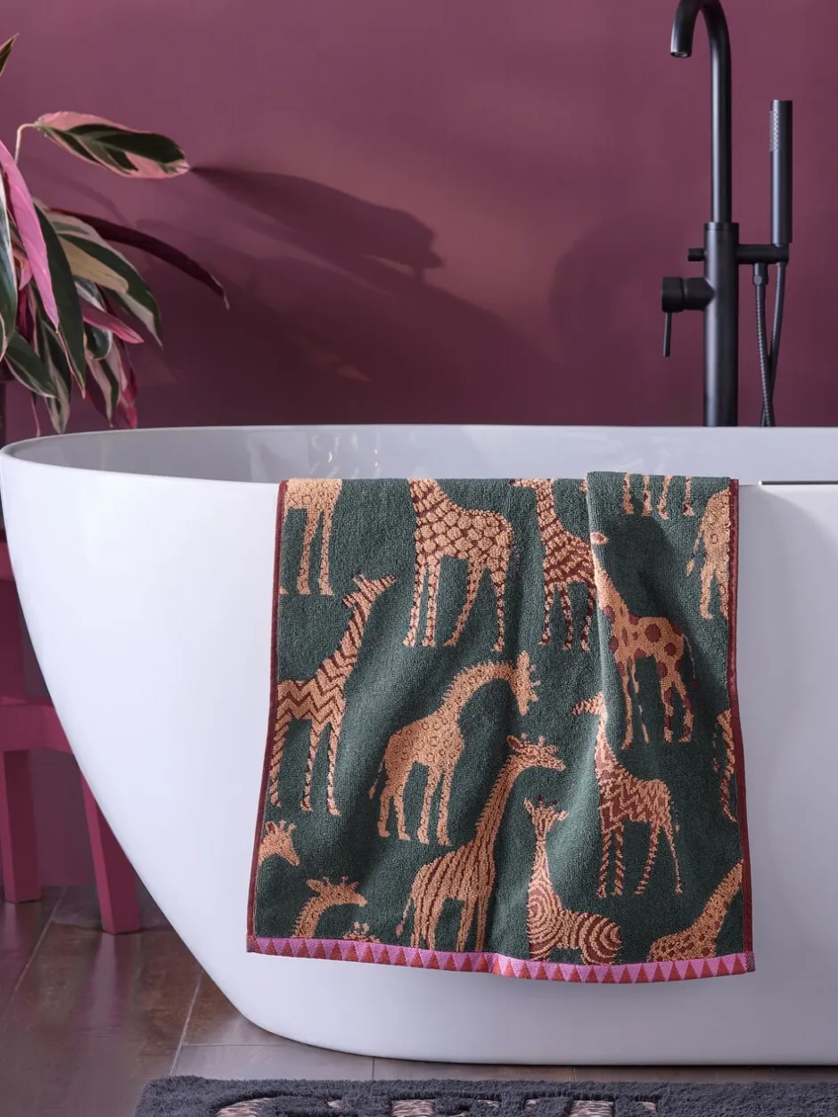 Handdoeken En Badmatten*Next Giraffeprint 100% katoenen handdoeken