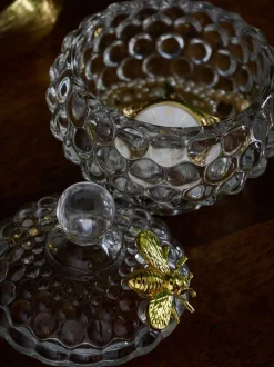Decoraties|Next Glazen sieradenschaaltje met bijenversiering