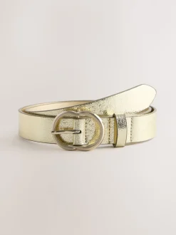 Ceintuurs|Next - Normale PU-riem Gold Crackle