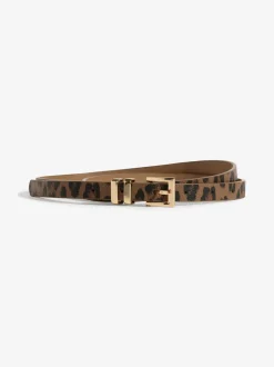 Ceintuurs*Lipsy Gold, Leopard & Black - Skinny Belts 3 Pack Gold, Leopard & Black