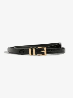 Ceintuurs*Lipsy Gold, Leopard & Black - Skinny Belts 3 Pack Gold, Leopard & Black