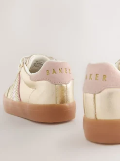 Sneakers|Baker by Ted Baker - Tape Trainers with Gum Sole Goud