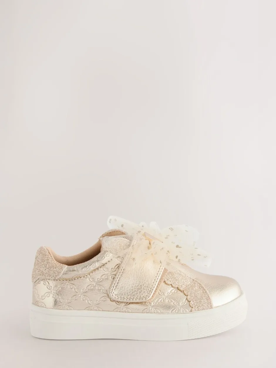 Sneakers|Baker by Ted Baker - - Organza Corsage sneakers voor meisjes Goud
