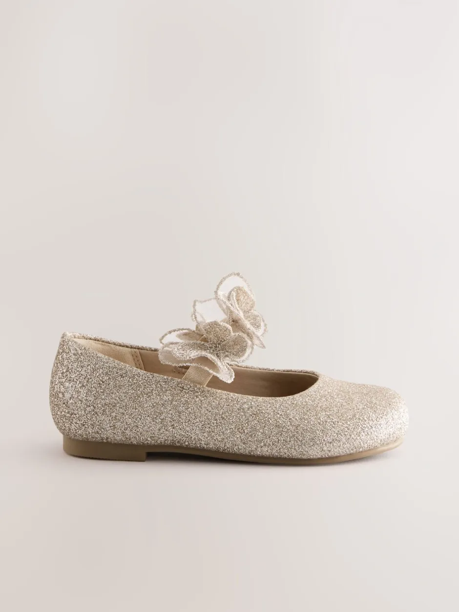 Gelegenheidskleding|Next - Glitter vlinderbandjes gelegenheidsschoenen Goud