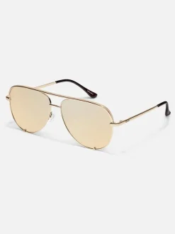 Zonnebril*QUAY - High Key Polarised Sunglasses Goud