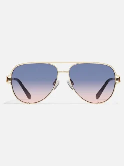Zonnebril*QUAY - High Key Twist Sunglasses Goud