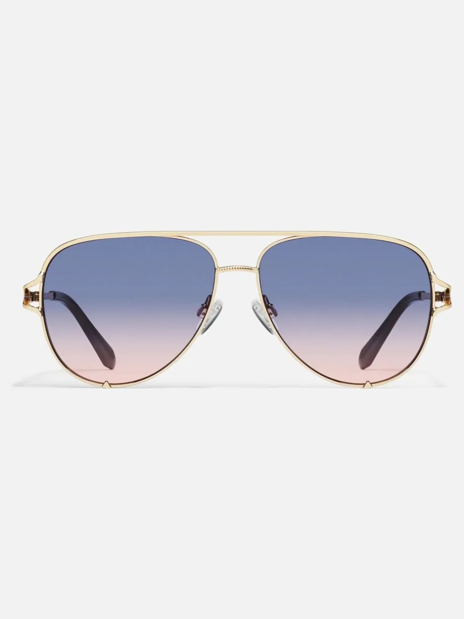 Zonnebril*QUAY - High Key Twist Sunglasses Goud