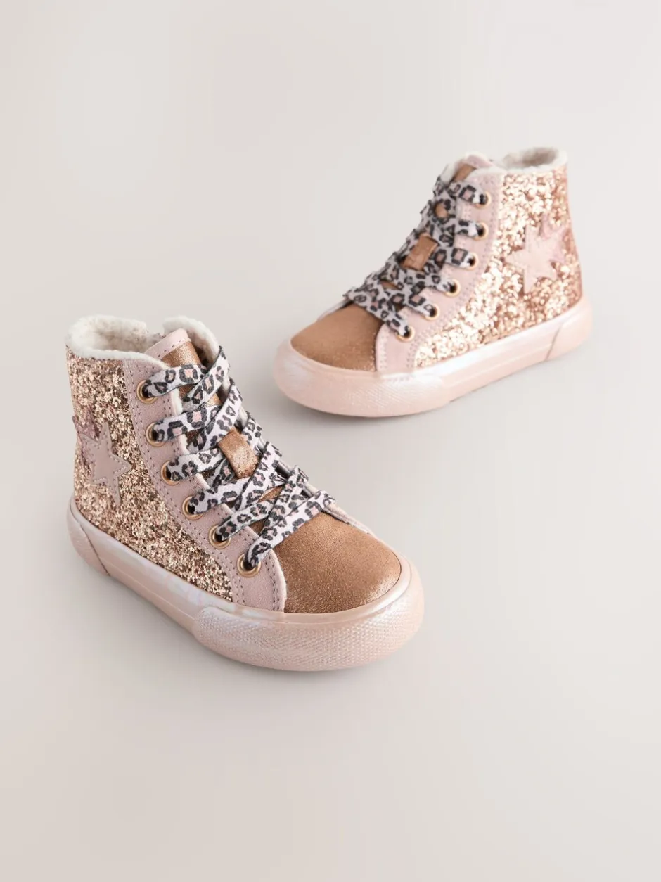 Sneakers*Next - Hoge sneakers met ster Goud