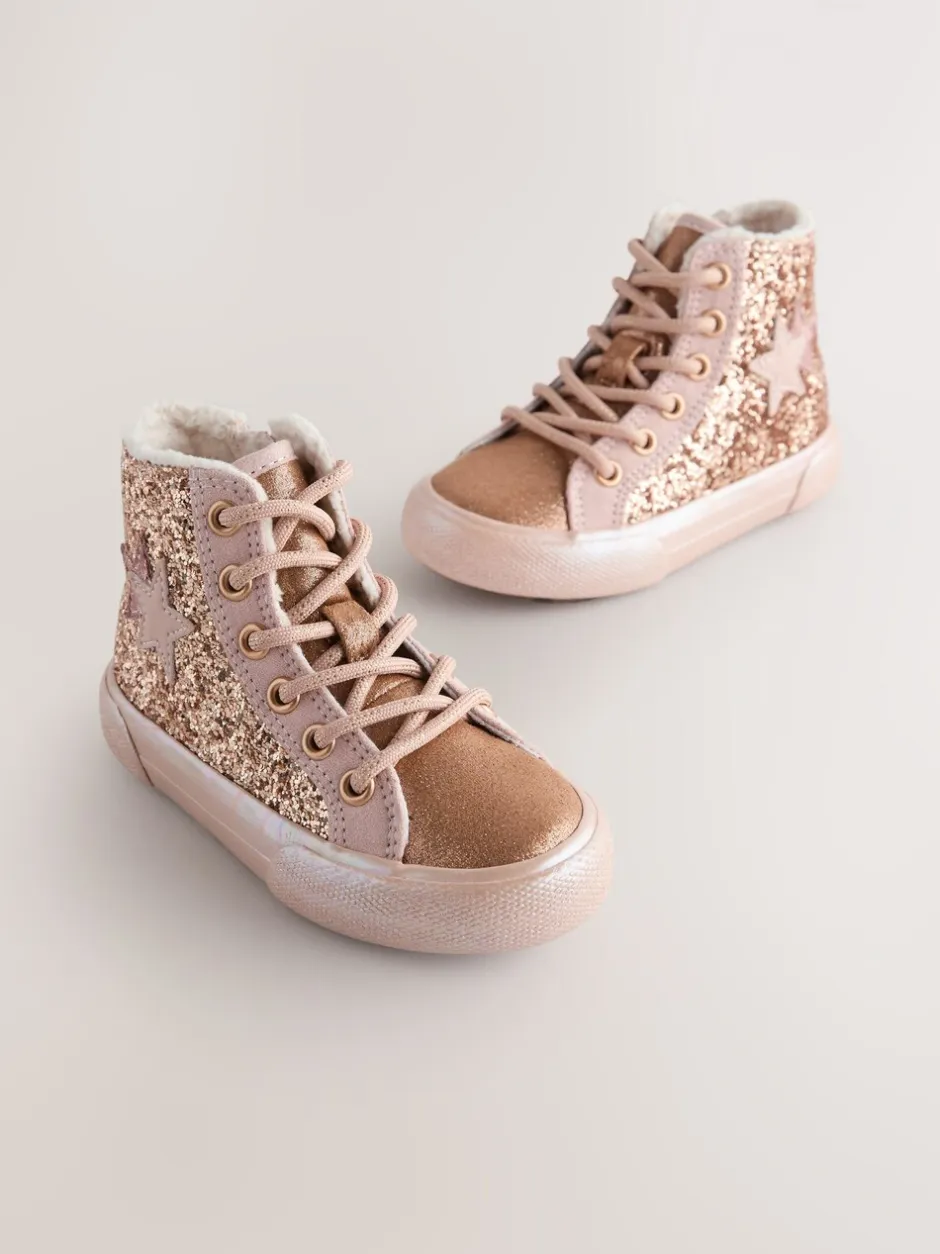 Sneakers*Next - Hoge sneakers met ster Goud