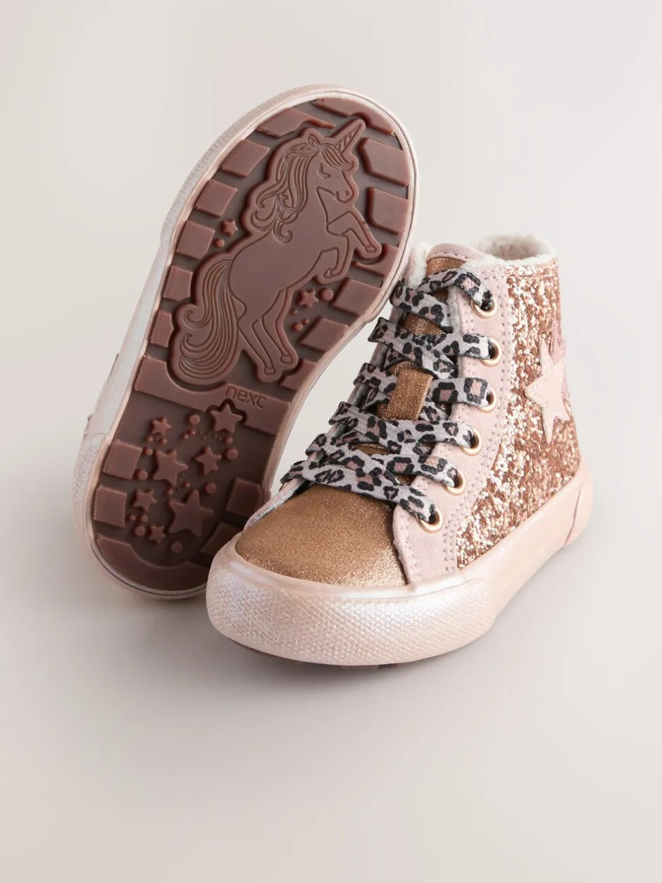 Sneakers*Next - Hoge sneakers met ster Goud