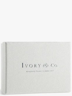 Haaraccessoires*Ivory & Co - - Gardenia klem met kristallen, parels en geëmailleerde bloem Goud