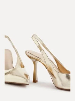 Schoenen Met Hakken|Linzi - Dash Slingback Court Heels Goud