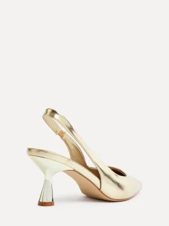 Schoenen Met Hakken*Linzi Goud - Presley pumps met naaldhakken en spitse neus