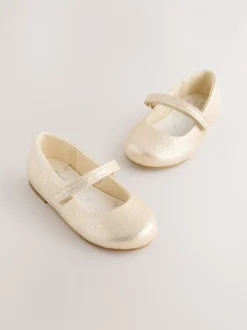 Gelegenheidskleding*Next - Mary Jane gelegenheidsschoenen met klittenbandsluiting Goud
