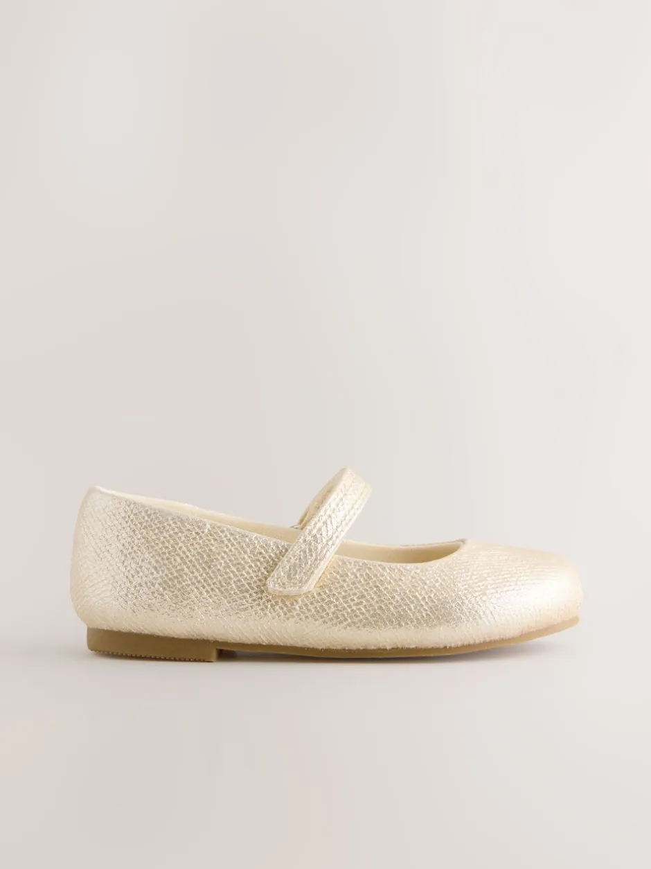 Gelegenheidskleding*Next - Mary Jane gelegenheidsschoenen met klittenbandsluiting Goud