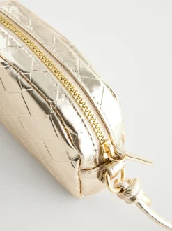 Tassen|Next Goud - Metallic crossbodytas