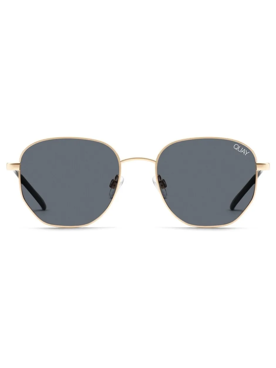 Zonnebril*QUAY - Big Time Polarised Sunglasses Goud