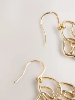 Sieraden|Next Goudkleurig - Bloemenoorhanger