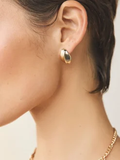 Sieraden*Next - Bouton Stud Earrings Goudkleurig